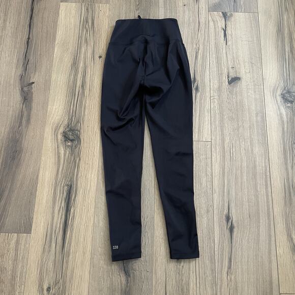 Splits59 Black Glenda Lace Up Techflex Full Length Leggings Size Small Pilates - Picture 5 of 7